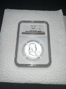 Medio dólar Franklin 1953 PF67 certificado NGC - Imagen 1 de 4