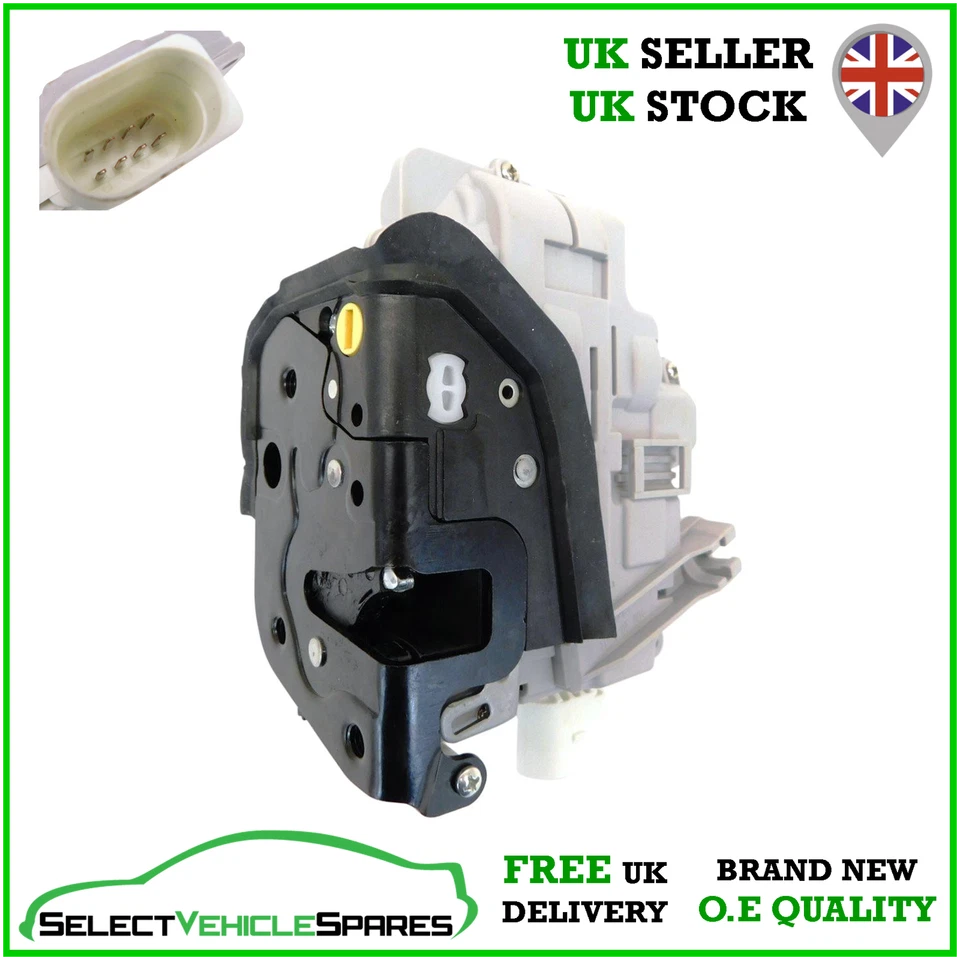 NEW AUDI A3 8P / A4 B7 / A6 C6 / A8 PASSENGER FRONT LEFT DOOR LOCK ACTUATOR MECH - Image 1 of 4