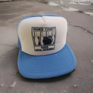 Vintage Hat snapback Orange County bowling association  tournament 1986 calhead  - Picture 1 of 17