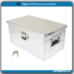 20" X 12" X 9.5" Aluminum Diamond Plate Tool Box for Truck  RV Trailer Pickup - Bild 1 von 9