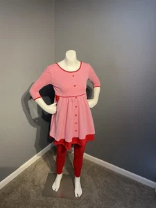 L.F.B. little Fashionista Boutique Outfit Girls Size 10 Red And Pink - Picture 1 of 9