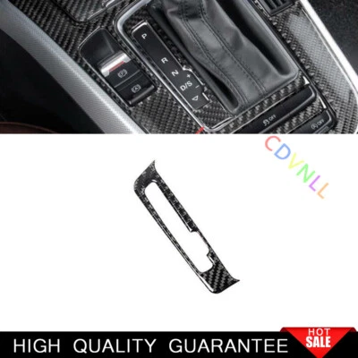 For Audi Q5 2009-2012 Real Carbon Fiber Central Console Gear Shift Frame Trim 1* - Image 1 of 4