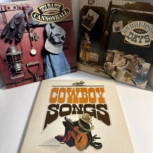 Lot Of 3 National Geographic Society Vinyl Records Barbershop Days Cowboy Songs - Picture 1 of 18