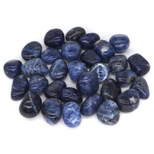 200g Natural Gems Blue Sodalite Crystal Healing Reiki Tumbled Bulk Mineral Stone - Imagen 1 de 4