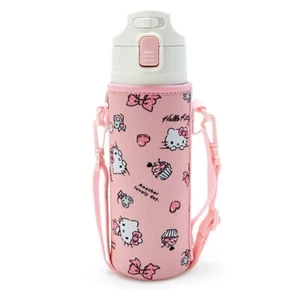 SANRIO Children's Water Bottle 470ml Direct Drinking One Touch Stainless Steel B - Picture 1 of 8