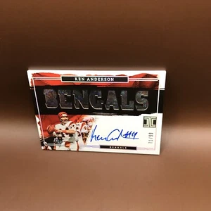 2023 Panini Impeccable Ken Anderson Team Name Autograph Auto #71/99 Bengals - Picture 1 of 2
