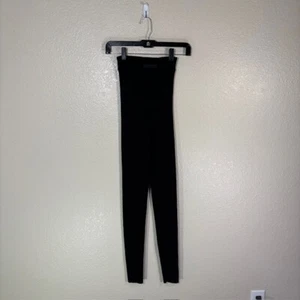 Essentials Fear Of God Ribbed Knit High Rise Black Leggings Size X-Small - Picture 1 of 6