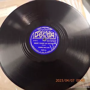 78 Bumble Bee Slim Decca 7273 Must I Keep On Crying Letter Writing - Picture 1 of 2