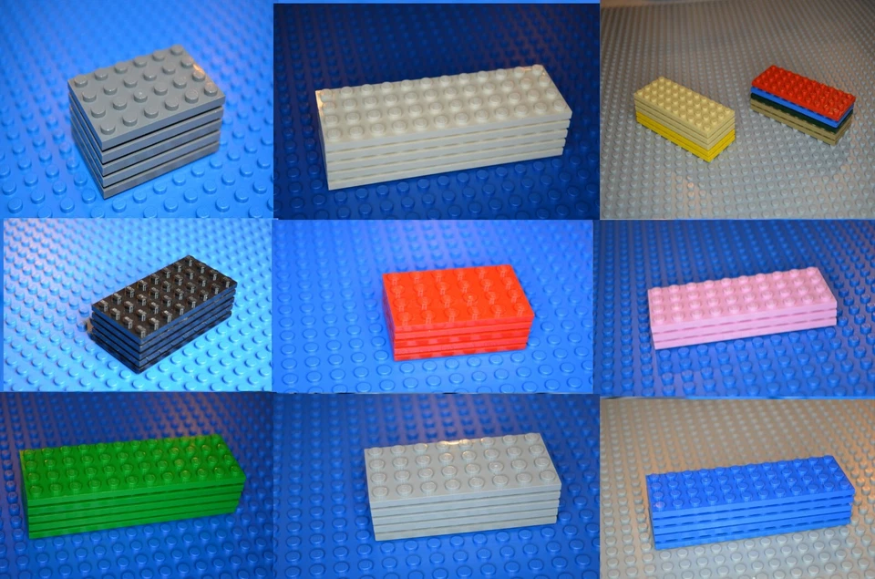 Lego Placas Tachonadas 5 Cada una - 4X6, 4X8, 4X10, 4X12 - REBAJADO $$ - AHORRA 20% Foto 1 de 1