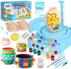 Insnug Mini Rueda de Cerámica para Niños: Kit Completo de Pintura para Principiantes con Modelado - Imagen 1 de 12