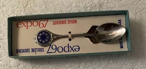 Montreal Canada Souvenir Spoon Expo 67 Cuillère Souvenir w/ Box RARE Vintage - Picture 1 of 3