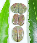 3 Pair Naural Ruby Zoisite Matched Pair Loose Gemstone Lot 13X28-20X31 Mm E275