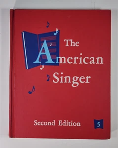 Vintage 1950s School Music Book The American Singer Second Edition Book 5 - Imagen 1 de 12