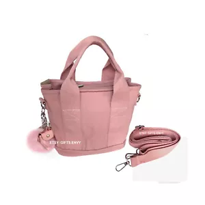 Bolso de Mano Pequeño 9x8 Rosa de Lona Bolso de Mujer Regalo Bandolera Lona Adolescente Bolso de Mano - Imagen 1 de 10