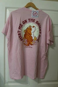 T-Shirt Puppie Love Meet Me On The Bright Side Welpe hellrosa Neu mit Etikett - Bild 1 von 8