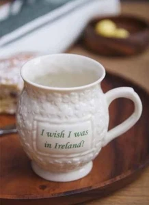 BELLEEK CLASSIC WISH I WAS IN IRELAND MUG - Picture 1 of 1