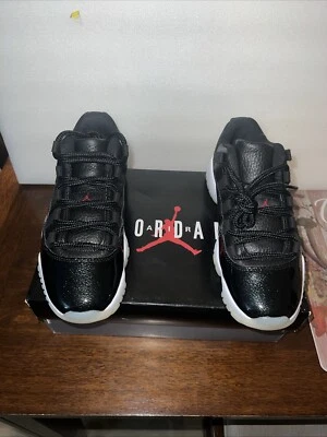 Talla 5 - Air Jordan 11 Retro Bajo NEGRO/GIMNASIO ROJO-BLANCO-VELA Foto 1 de 4