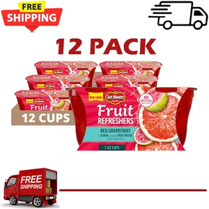 Del Monte Refreshers Red Grapefruit in Guava Fruit Water Cups, 7 Ounce, 12 Cup - Picture 1 of 10