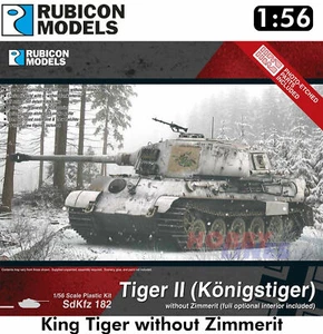 King Tiger without Zimmerit Tank German WWII kit 1:56 Rubicon Models 280099 - Picture 1 of 2