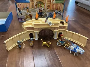 Playmobil 5837 Arena Romana Gladiadores Carro Caballos León Buen Estado con Caja - Imagen 1 de 12