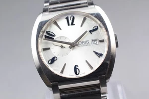 [Near MINT] Oris Frank Sinatra 7571 39mm Silver Dial Date Herren Automatik Uhr - Bild 1 von 12