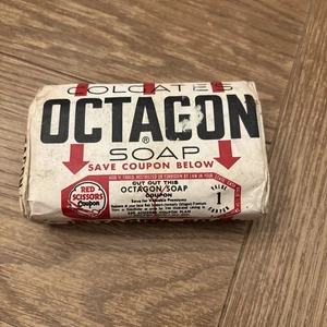 NOS~ Vintage Colgate's Octagon Laundry Soap Bar 7 oz All Purpose - Picture 1 of 6
