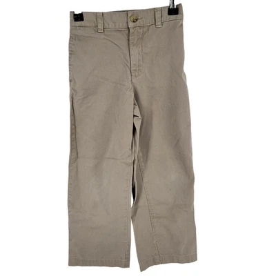 Polo Ralph Lauren Pantalones Niños 6 Caqui Clásico Chino Algodón Cintura Elástica Cremallera Mosca Foto 1 de 4