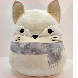 Sciarpa invernale peluche volpe artica Squishmallow Nadine vacanza 12 pollici - Foto 1 di 7