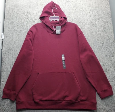 Sudadera con Capucha Xersion French Terry Popover Para Hombre 4XL Borgoña Esencial Clásico Polar Foto 1 de 4