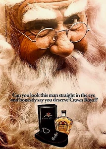 CROWN ROYAL—SANTA CLAUS HAS A DRINKING PROBLEM—ORIGINAL 1979 MAGAZINE PRINT AD - Picture 1 of 1