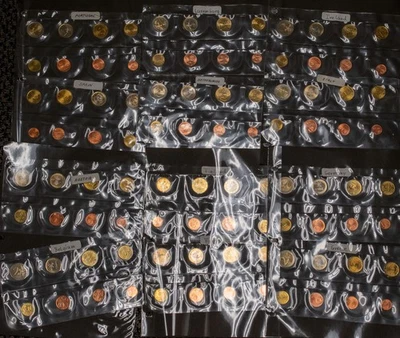 x96 1c-$2 UNC Euro's Greece Finland France Ireland Italy Austria See Description - Image 1 of 4