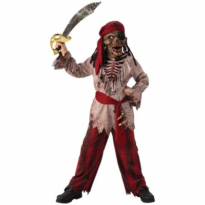 Disfraz Esqueleto Pirata Bucanero Terror Halloween Vestir Niño Niños Foto 1 de 3