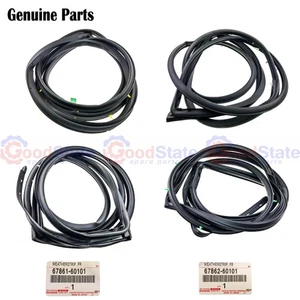 Genuine Toyota LandCruiser 100 Series HDJ Front Rear LH RH Door Rubber Seal Set - Picture 1 of 9