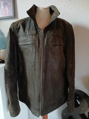 Jacke Braun Gr.50  Wildleder Optik Used look Büro Freizeit C&A - Bild 1 von 4