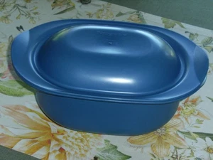 TUPPERWARE Ultra Plus 3l. blau Auflaufform Kasserolle Bräter Backform 2 Deckel - Bild 1 von 20