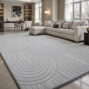 Extra Large Rugs Short Pile Soft Fluffy Anti-Slip Mat Living Room Bedroom Carpet - Picture 1 of 24