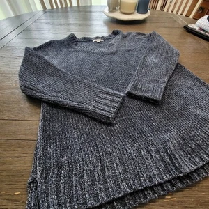 Orvis Women's Classic Collection Chenille Sweater LARGE Bluish Gray MINT (-: - Picture 1 of 5