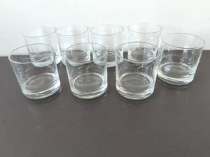 8 MCM CLIPPER SHIP Etched OLD FASHIONED Rocks Glasses 8oz. 3.5" Tall - Picture 1 of 9