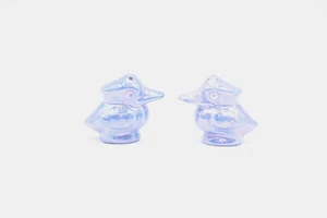 Birds Salt Pepper Shakers Blue Lusterware Made In Japan Kookaburra or Kingfisher - Picture 1 of 6