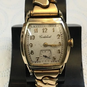 Rare Vintage CORTEBERT Watch 7 Jewels Swiss Cort. 665 runs but not serviced - Picture 1 of 13