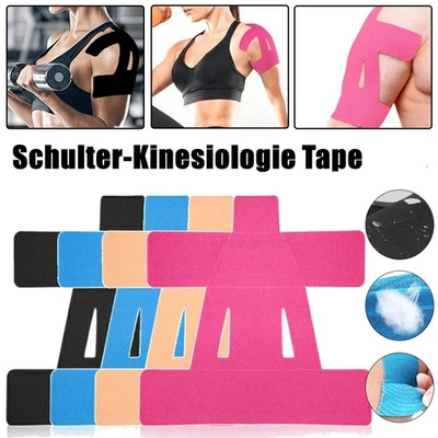 MARKENLOS Kinesiotapes Physiotape Sporttape sport Krafttraining Schulter Kinesiologie Tape