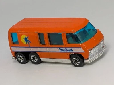 Autocaravana GMC Mattel Hot Wheels 1976 vintage Palm Beach naranja Hong Kong diecast Foto 1 de 4