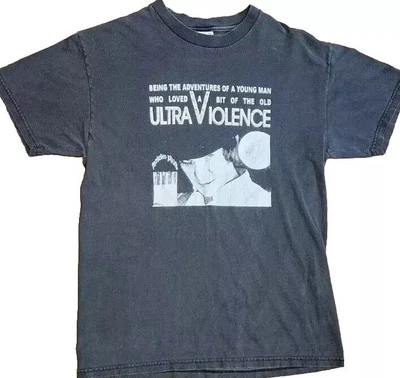 A Clockwork Orange T Shirt Men M Movie Film Kubrick Vintage Ultra Violence HANES - Image 1 of 4