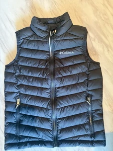 Columbia Omni Heat Vest Youth Size S (8) black Insulated Puffer Zip Pockets - Picture 1 of 4
