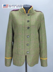 Timothy Foxx Womens Green Tweed Jacket Check & Herringbone Blazer UK Size 12 - Picture 1 of 24