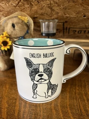 Taza de café para perros English Bulldog Sketch taza de bebidas 21 oz Spectrum Designz 2017 Foto 1 de 4