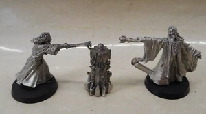 GW Tabletop Miniature Mensch Saruman vs Gandalf Palantir Metall OOP HdR LotR - Picture 1 of 7