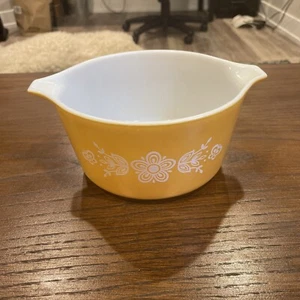 Vintage Pyrex Butterfly Gold Cinderella Nesting Mixing Bowls Ovenware 1439 - Picture 1 of 10