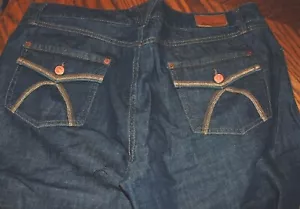 Größe 12 neu ohne Etikett Eddie Bauer Jeans bestickte Gesäßtaschen 37" Taille - Bild 1 von 5