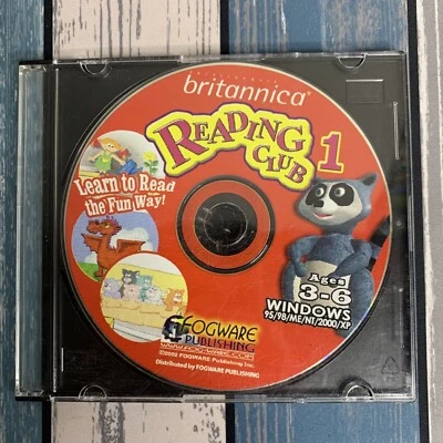 Britannica Encyclopedia Reading Club 1 Ages 3-6 Windows Fogware Pub ~ Video Game - Image 1 of 4